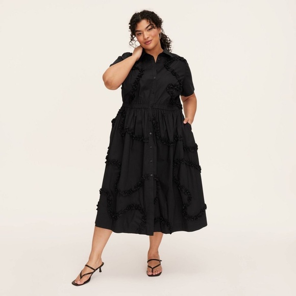 Women's Ribbon Short Sleeve Midi Shirtdress - Kate Spade New York for Target - Picture 1 of 9